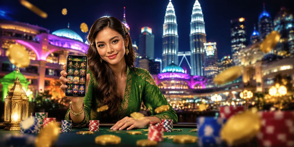 Pengguna di Kuala Lumpur menikmati platform sunny77 semasa perayaan Hari Raya dengan telefon pintar
