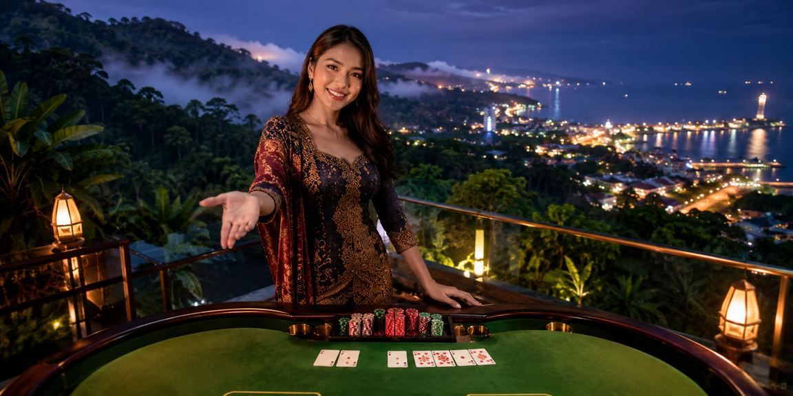 Meja baccarat langsung dalam platform sunny77 Malaysia dengan rekaan moden