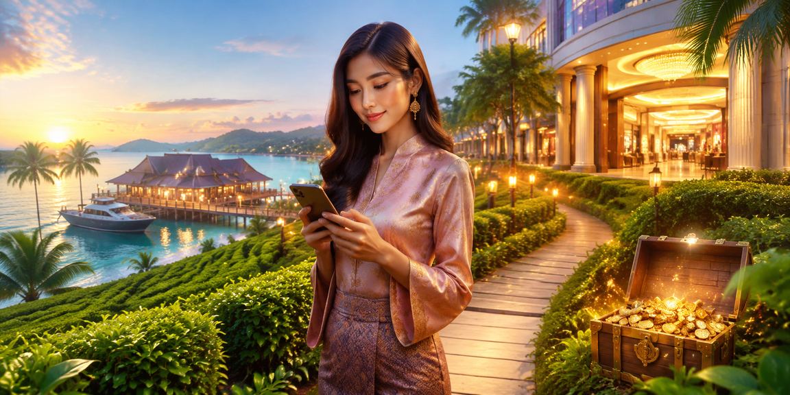 A user in Terengganu logging in to their sunny77 account on a smartphone for instant sports betting access